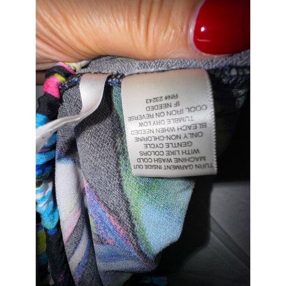 Soho New York & Company Street Abstract Jogger Neon Pants Large Athleisure 80’s - Picture 6 of 8